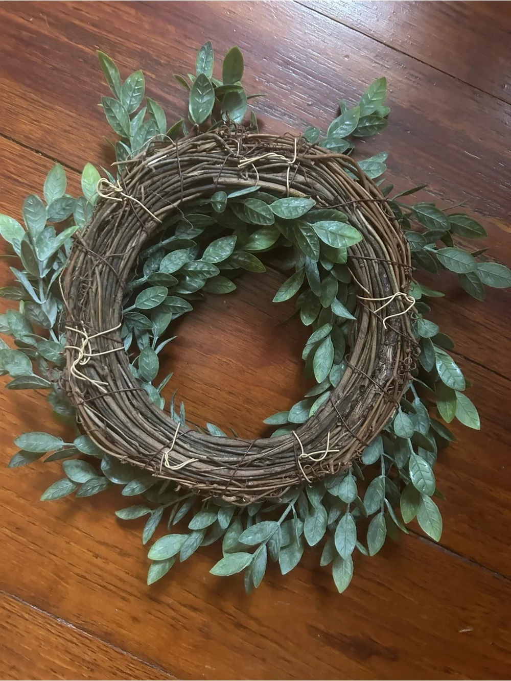 Faux Greenery Wreath - Green Holiday Home Accent